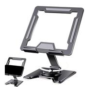 Support de tablette, support de tablette, support de tablette rotatif en métal creux pour ordinateur portable, support de station d'accueil pour tablette, support de montage pliable pour cuisine