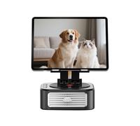 Support de tablette - Support rotatif à 360°, haut-parleur sans fil réglable antidérapant | Cintre d'affichage Stable avec Angle de vision immersif, son stéréo, pour lit d'enfant, chevet, cuisine au s