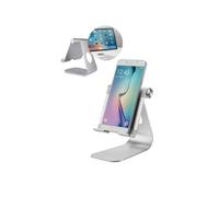 Support De Tablette We Pour Surface Plane : Bureau, Table Etc. 12.9'' Max Reccomandé. Alliage D'aluminium, Patins Antidérapants. Silver. Compatible Smartphones.