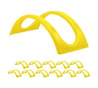 Support de taco | Lot de 12 pièces colorées | Street Taco Rack, plateau à | Assiette, passe au lave-vaisselle et au micro-ondes, support de bol à taco souple ou dur