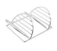 Support de taco - Support robuste pour tacos, burritos, hot dogs et sandwichs - Base antidérapante pour restaurant, fête et camping - Argent (2)