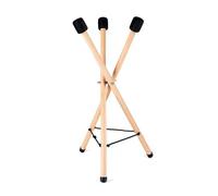 Support de tambour en bois naturel avec base antidérapante et sac de rangement compact pour joueur débutant professionnel