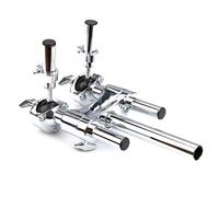 Support de tambour Support de batterie Double Support de batterie Étagère 2 voies Pièces d'instruments de percussion pour percussion Pièces pour batteur