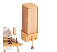 Support de tampon de maquillage en coton : boîte de rangement en acrylique transparent de 20 cm, distributeur anti-poussière, conteneur de salle de bain mural, appuyez sur le design | Or