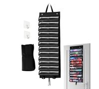 Support de tapis de jeu, accessoires de jeu, fente de rangement transparente, design à suspendre, sac de rangement pour porte, chambre, support mural, aire de jeu, fête, maison, 96 x 40 cm