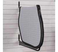 Vidaxl Support De Tapis De Selle 3 Bras Noir Fer
