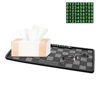Support de Tapis de Tableau de Bord antidérapant, Tapis antidérapant Collant pour Tableau de Bord - Coussinet de Gel agrippant Fixate - Tapis de de de Voiture Multifonctionnel, Plateau de