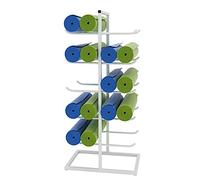 Support de Tapis de Yoga Double Face Ultra-résistant - Rangement autoportant Extra Large pour Rouleau de Massage en Mousse, Organisateur de Tapis de Yoga en métal pour équipement d