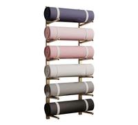 Support de Tapis de Yoga en métal, Support de Rangement Mural pour équipement d'exercice, adapté aux Rouleaux en Mousse/Tapis d'exercice, en Fer, pour Une Utilisation à Domicile/Studio/Club