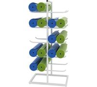 Support de Tapis de Yoga Rack autoportant, Organisateur de Stockage de métal pour 20 Tapis, Solution d'équipement de Gym à Domicile