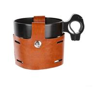 Support de tasse à café pour vélos avec guidon de 22 mm, construction en aluminium, prend en charge les conteneurs de 7 cm à 7,5 cm de diamètre (noir)