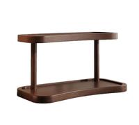Support de tasses à café - Organiseur multifonction à 2 niveaux, étagère de présentation de tasses peu encombrante, rangement stable pour comptoir pour adultes, famille, cuisine, intérieur, dortoir
