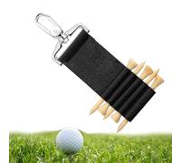 Support de tee de golf - Support detee de 11,4 cm, sac detee de golf, clip de ceinture dee de gulf, étui extérieur en cuir PU à 5 fentes pourtees de gouf, conteneur de rangement portable pour te