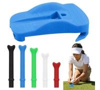 Support de Tees de Golf pour Gazon Artificiel - Base articulée et 5 Tees de différentes Tailles pour simulateur offrant Une Plateforme de Frappe Stable et incassable pour simulateurs de Golf