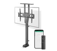 Support de télé motorisé - 37-80" - Poids d'écran Maximal Pris en Charge: 60 kg - Conception d'armoire intégrée - Gamme de Levage: 68-158 cm - Télécommandé - ABS/Acier - Noir