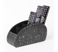 Support De Télécommande Avec 5 Poches, Grand Support Pour Tv, Dvd, Clé 4K Et Télécommandes Bluray, Rangement Pour Stylos, M Rétro Argent[TEL9120486]