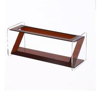 Support de télécommande en acrylique transparent multi-usages pour téléphones, livres, papeterie, étagère peu encombrante, 24,5 x 10 x 10 cm, noir ambré, pour bureau, maison (marron)