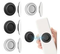 Support de Télécommande Magnétique en Silicone, 4PCS Support Telecommande Mural Porte-Télécommande sans Perçage, Adhésif, Organisateur Mural pour Maison Bureau Scolaires(Cercle)