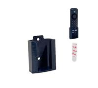 Support de télécommande pour télécommande vocale Fire TV Stick - Support mural parfait, ruban adhésif inclus, montage sans perçage ou vis, sans oscillation, noir, imprimé 3D