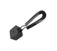 Support de télécommande TV - Caddie rétractable de 35 g, attache de câble en pâte 3DM fixe, antivol magnétique sécurisé à montage arrière pour chambre à coucher | Prévention noire blanche de mauvais p