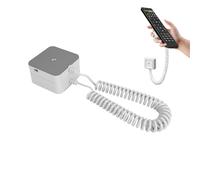 Support de télécommande TV - Caddy, antivol, magnétique, corde rétractable, support mural, organiseur de télécommande anti-perte pour salon, lieux commerciaux, hôtel, bureau