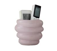 Support de télécommande TV Support de télécommande en céramique, boîte de rangement de télécommande for table, support de télécommande TV, porte-stylo pinceau de maquillage (pour 2 ou 3 télécommandes)