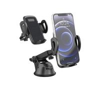 imoshion Support de téléphone 3-in-1 pour voiture - Rotatif à 360° - Universel - Tableau de bord / Pare-brise / Grille de ventilation - Noir