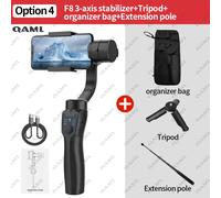 Support de téléphone à cardan anti-secousse,F8,déterminer 3 axes,stabilisateur d'enregistrement vidéo,Xiaomi,iPhone,téléphone portable,smartphone - Type C