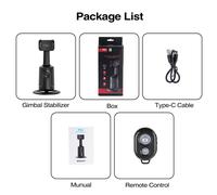 Support de téléphone à cardan rotatif à 360 degrés pour smartphone,suivi automatique du visage,contrôle des gestes,prise de vue,caméra - Type D