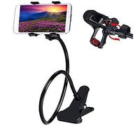 Support de téléphone à col de cygne flexible et long bras pour tous les téléphones portables - Support universel pour téléphone portable à clip pour chaise de bureau, lit, cuisine