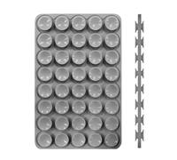 Support de téléphone à ventouse - Carré en silicone | Double face 80 Grain Sticky Pho-ne Holder Octopus Grip Antidérapant Portable Stand | Accessoire mobile Smartphone pour la maison, les voyages