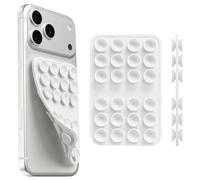 Support de téléphone à ventouse double face réutilisable, mains libres, support pour selfie, appel vidéo, compatible avec iPhone et Android