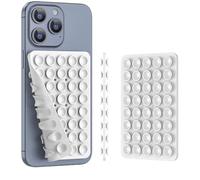 Support de téléphone à Ventouse en Silicone (étui de téléphone Portable Compatible iPhone et Android, Support pour téléphone Portable Mains Libres pour Selfies et vidéos) Fidget Toy Gift (Blanc)