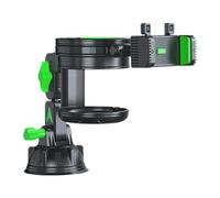 Support de Téléphone à Ventouse Rotatif à 360 °, Installation Silencieuse pour Voiture, Camion, Pelle, Convient aux Téléphones de 4 7.2 Pouces (Canne Courte - Vert)
