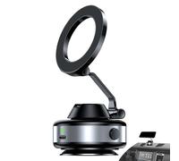 Support de téléphone à Ventouse sous Vide, magnétique, Support de téléphone Portable magnétique Qui ne Glisse Pas, d'aluminium, Pliable pour Smartphone, Berceau de Voiture, Accessoires