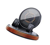 Support de téléphone adhésif de voiture avec base rotative ronde, support compact pour tableau de bord pour la navigation et les appels clairs, utilisation sur pare-brise, support de téléphone