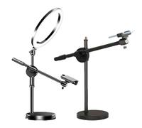 Support De Téléphone Aérien - Selfie Ring Light Stand, Phonee Holder | Le Trépied D'éclairage Réglable Prend En Charge Le Montage Des Téléphones, L'éclairage Vidéo LED Pour Le Streaming En Direct En L