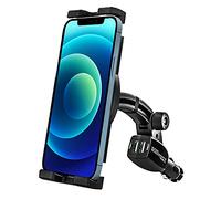 Support de téléphone allume-cigare de voiture [double chargeur USB] Chargeur rapide Allume-cigare Support de téléphone portable pour voiture, pour iPhone 15 Pro Max 14 13 12 11 XS XR X SE 8 Plus,