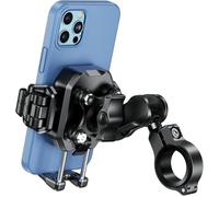 Support de Téléphone Anti-Vibration pour Moto et Vélo avec Amortisseurs et Design Antivol, Support de Téléphone Boule de 1""