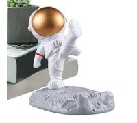 Support De Téléphone Astronaute, Figurine d'homme De l'espace en Plastique, Cadeau Créatif | Décoration De Bureau pour Maison & Office, Couleur De Masque Aléatoire Or Argent | Ornement Décoratif pour