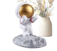 Support de téléphone astronaute - Support de téléphone portable en résine - Base stable et antidérapante - Visualisation mains libres - Accessoire de bureau amusant pour smartphones, tablettes, bureau