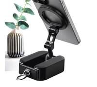 Support de téléphone avec aimant - Support magnétique pliable de porte-parole de téléphone portable, berceau en métal solide, repose-pieds de bureau réglable, support sécurisé pour transmission en