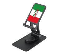 Support de téléphone avec drapeau de la Rhénanie du Nord-Westphalie - Support de bureau réglable pour iPhone et tous les téléphones - Rotation à 360 ° - Pliable intégré - Base carrée