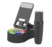 Support de téléphone avec haut-parleur, chargeur de haut-parleur, lumières LED, gadgets cool tech pour cuisine, chambre à coucher, salon, vidéoconférence, camping