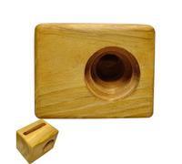 Support de téléphone avec haut-parleur - Station d'accueil pour | amplificateur de son acoustique, support mobile de bureau en bois | Base audio élégante au design artisanal, projets sonores