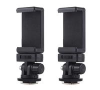 Support de téléphone avec pince de montage,prise de vue horizontale et verticale pour smartphone,support de chaussure froide,lumière vidéo,micro - Type 2 PCS #A