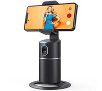 Support de téléphone avec Suivi Automatique du Visage, Aucune Application requise, Rotation à 360 °, trépied de Suivi du Visage, Support de caméra Intelligent pour vidéo en Direct, Vlog, Streaming