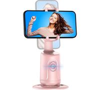 Support de téléphone avec suivi automatique, trépied de suivi automatique du visage, perche à selfie intelligente tout-en-un, rotation à 360°, support de robot pour téléphone, vidéo, Vlog en direct,