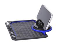 Support de téléphone avec tapis antidérapant pour voiture, tapis de tableau de bord rotatif multifonction à 360 degrés | pour voiture pour support de téléphone avec tapis collant pour parc