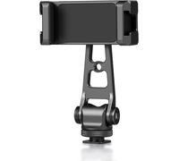 Support De Téléphone Avec Trépied Pivotant À 360° Et Inclinaison À 180° Avec Trou De Vis De 6,35 Mm Et 2 Chaussures Froides Pour Smartphone, Lumières Led, Microphones, Stabilisateur[Z1582]